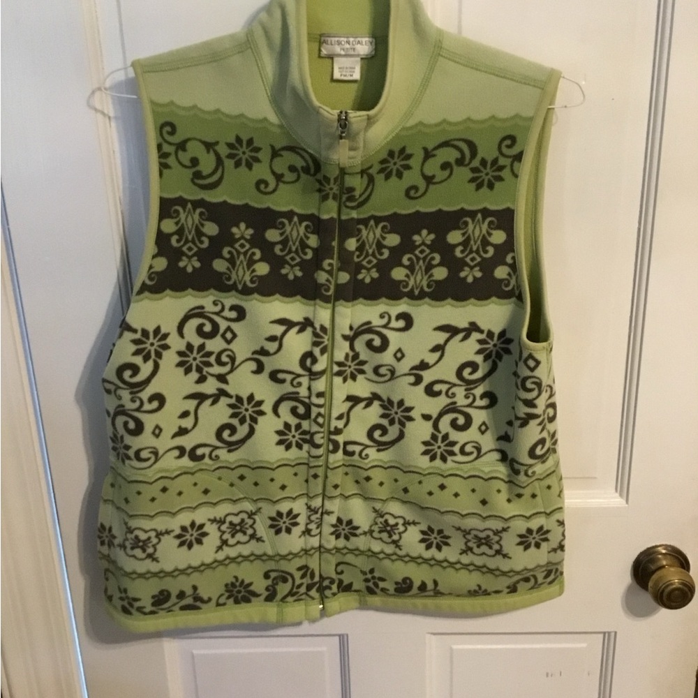 Allison Daley Green Patterned Vest